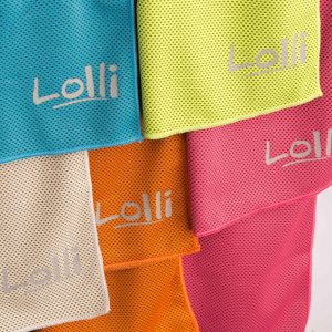 colourful cooling towels for golf and sport
