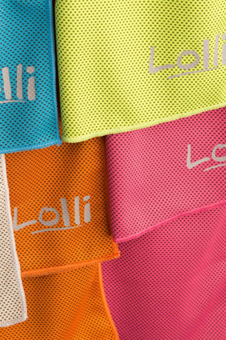 lolli colourful cooling towels
