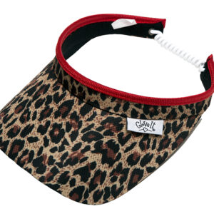ladies leopard print golf and leisure sun visor